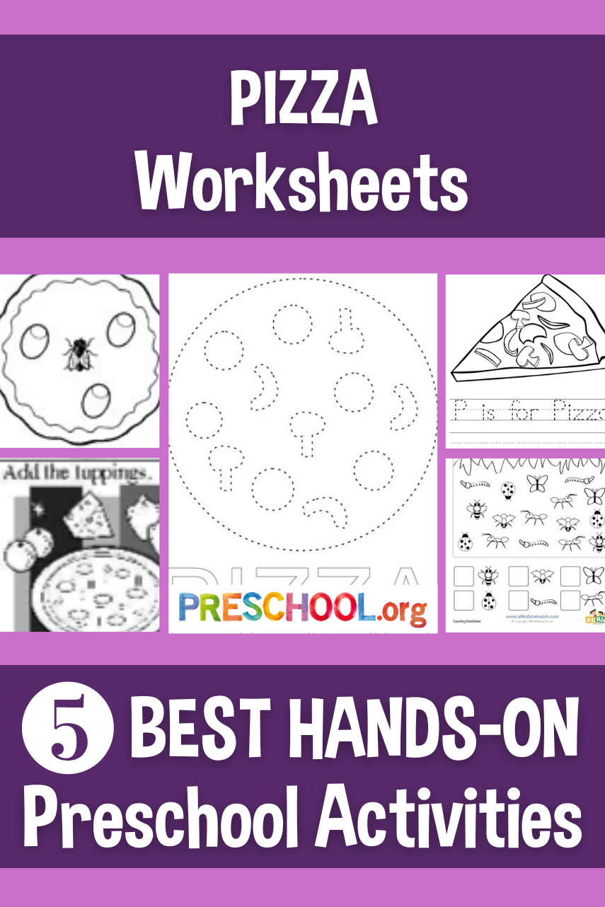 The 5 Best WORKSHEETS For PIZZA Preschool Theme Preschool
