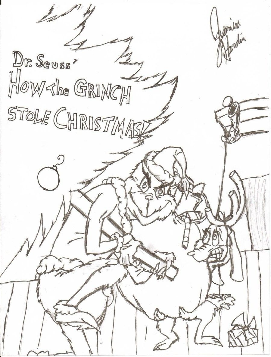 The Grinch Coloring Pages Printable Coloring Home