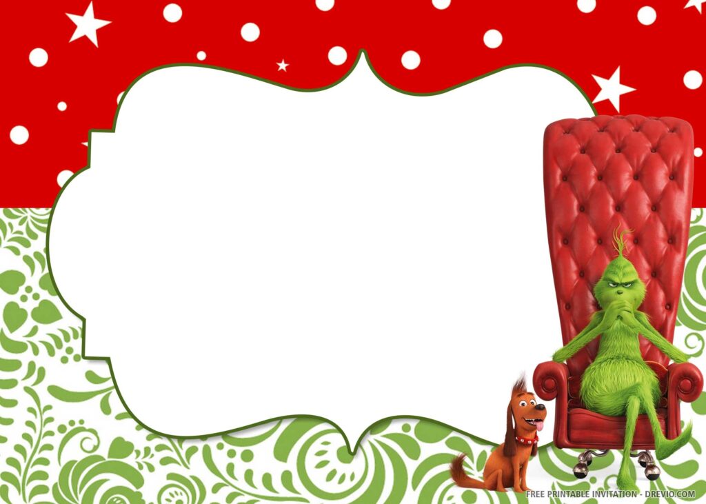 The Grinch Invitation Template
