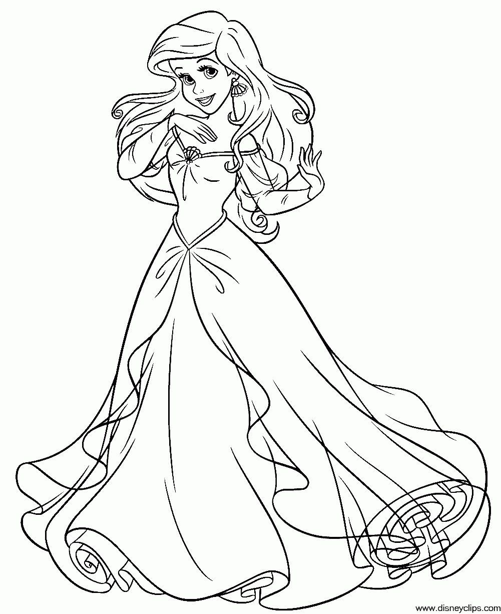 free coloring page mermaid