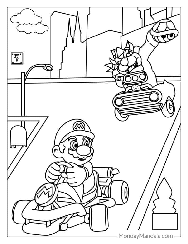 The Super Mario Bros Movie Coloring Pages Coloring Home