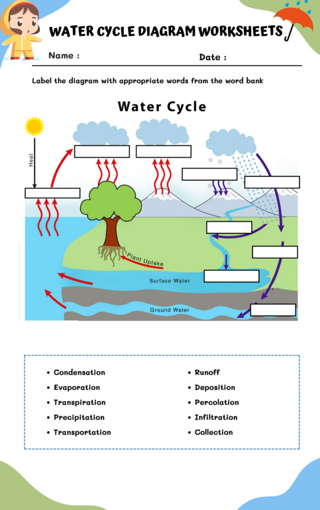 The Water Cycle Worksheets WorksheetsGO