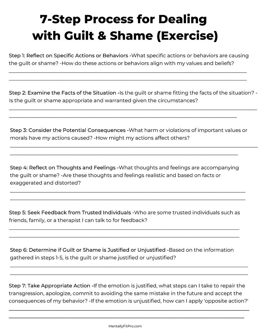 Therapy Worksheets Mentally Fit Pro Worksheets Library