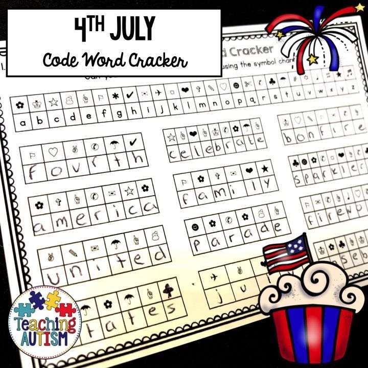 4th of july worksheets