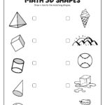 Three D Shapes Worksheets Engaging Worksheet Activities