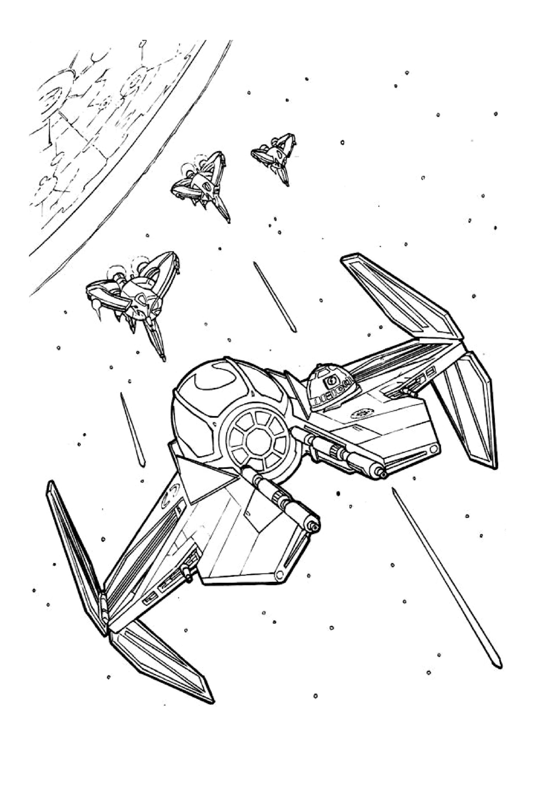free star wars color pages