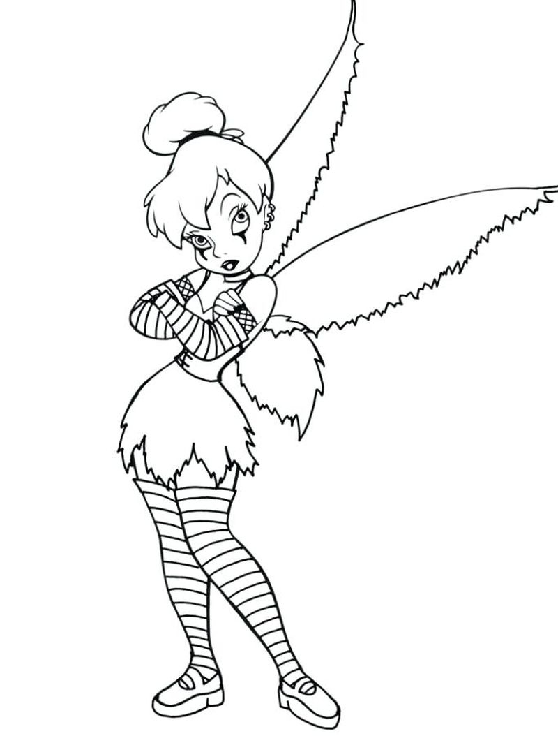 Coloring Page Of Tinkerbell
