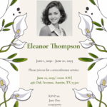Tombstone Unveiling Invitation Cards Templates Free Infoupdate