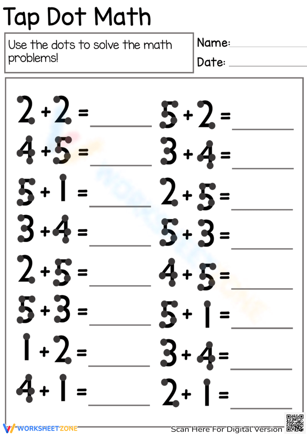 math worksheet for