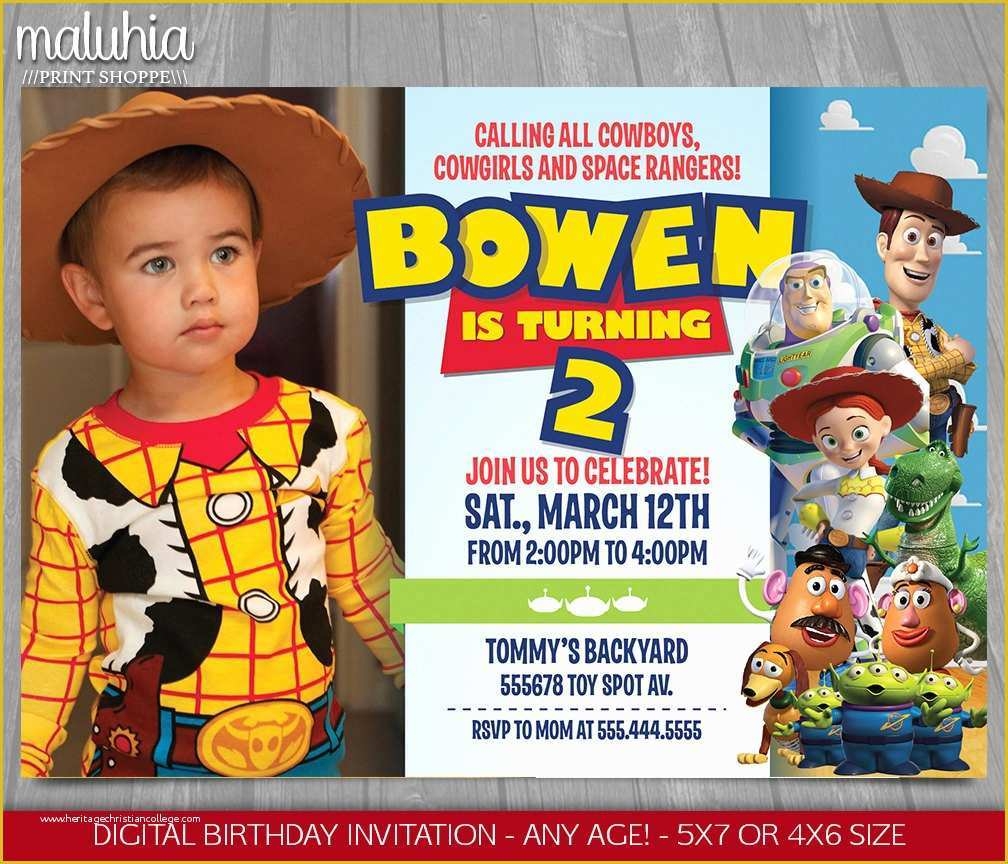 Toy Story Birthday Invitations Template Free Of Toy Story Invitation 
