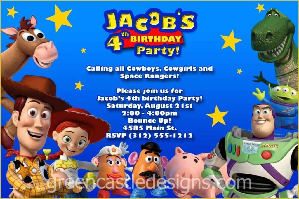 Toy Story Invitation Template Free Download Of Toy Story 3 Free
