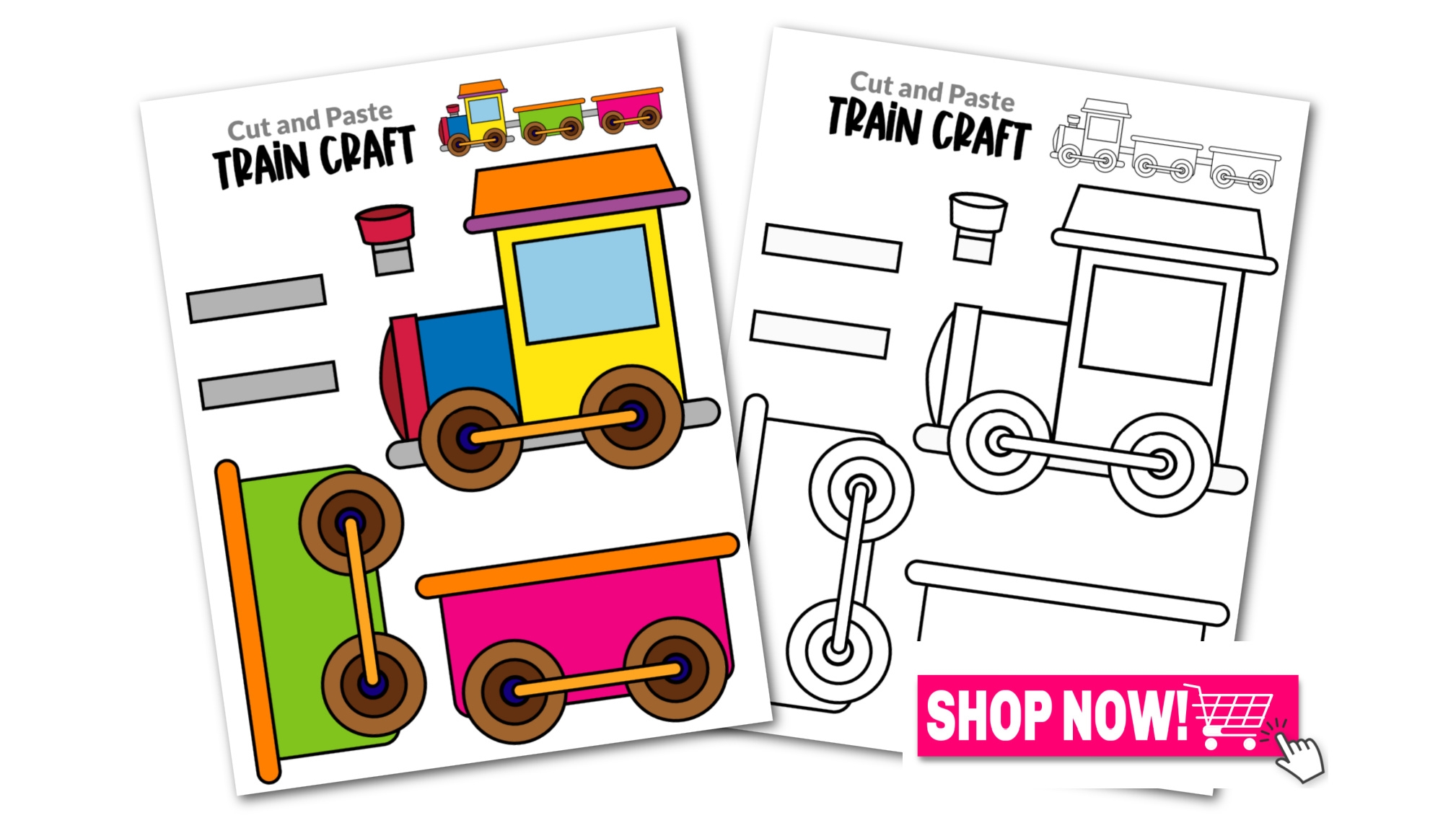 printable train craft