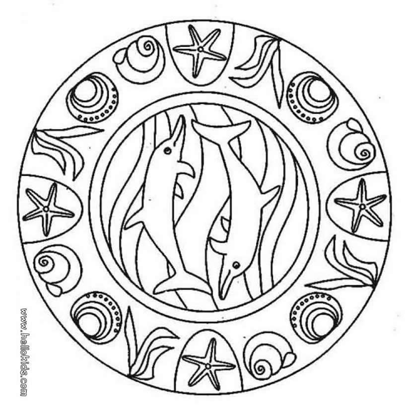 Tree Mandala Coloring Pages Kids Coloring Pages