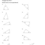 Triangle Angle Sum Worksheet Triangle Angle Sum Worksheets For Class 7
