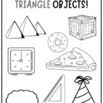 Triangle Coloring Page For Preschoolers Free Shape Activity Worksheets