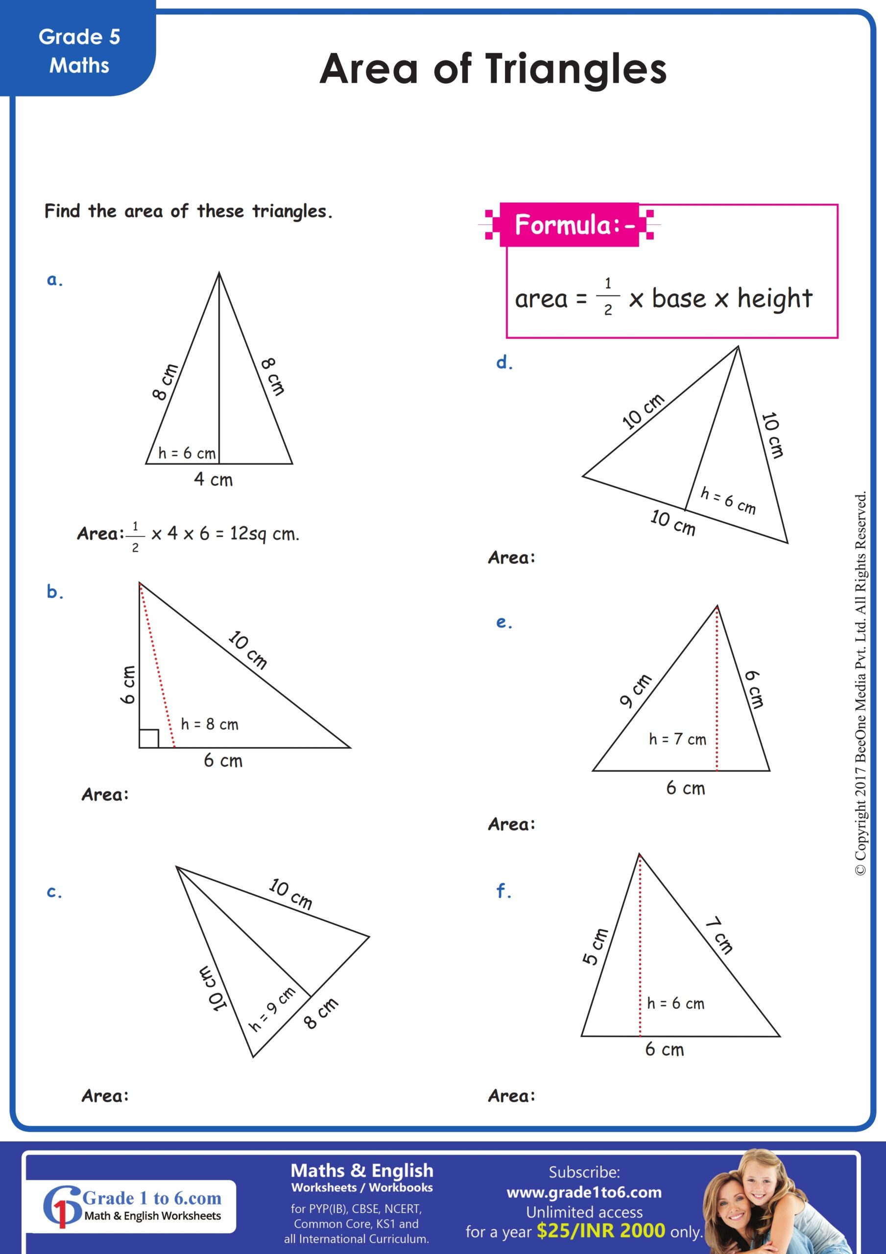 Triangle Worksheets Math Monks Worksheets Library