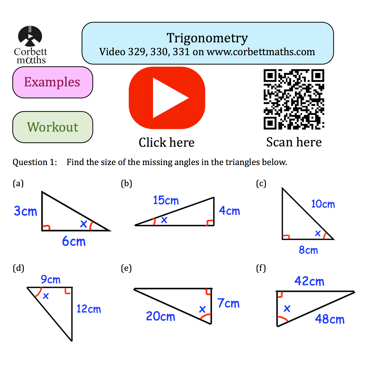 Trigonometry Sequence Of Lessons Teaching Resources Worksheets 