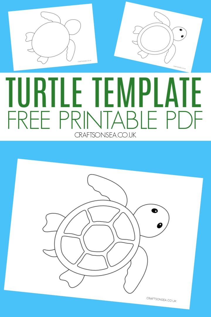 Turtle Template FREE Printable PDF Crafts On Sea Turtle Crafts 