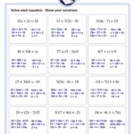 Two Step Equations Worksheets Library