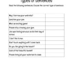 Types Of Sentences Worksheet For 3 Live Worksheets Worksheets Library