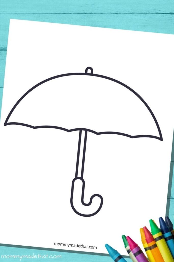 Umbrella Template And Outlines Free Printables Umbrella Template
