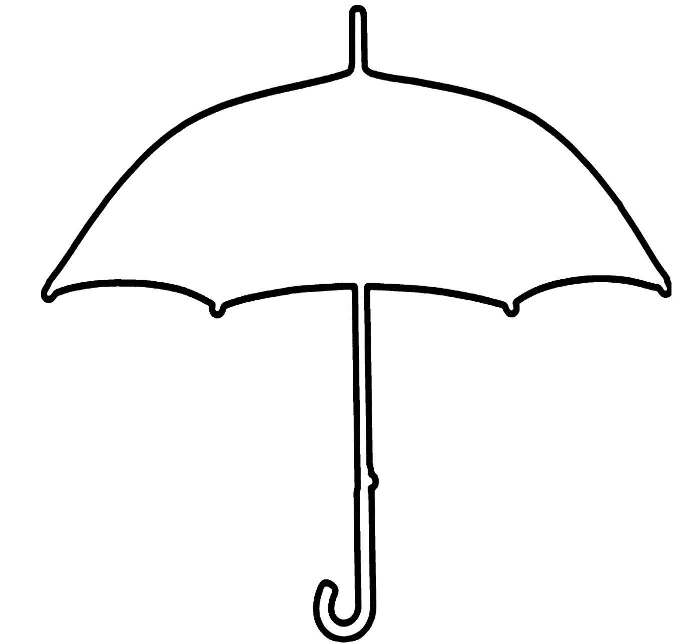 Umbrella Templates Printable ClipArt Best