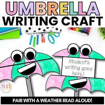 Umbrella Writing Craft Spring Umbrella Activity Spring Craft