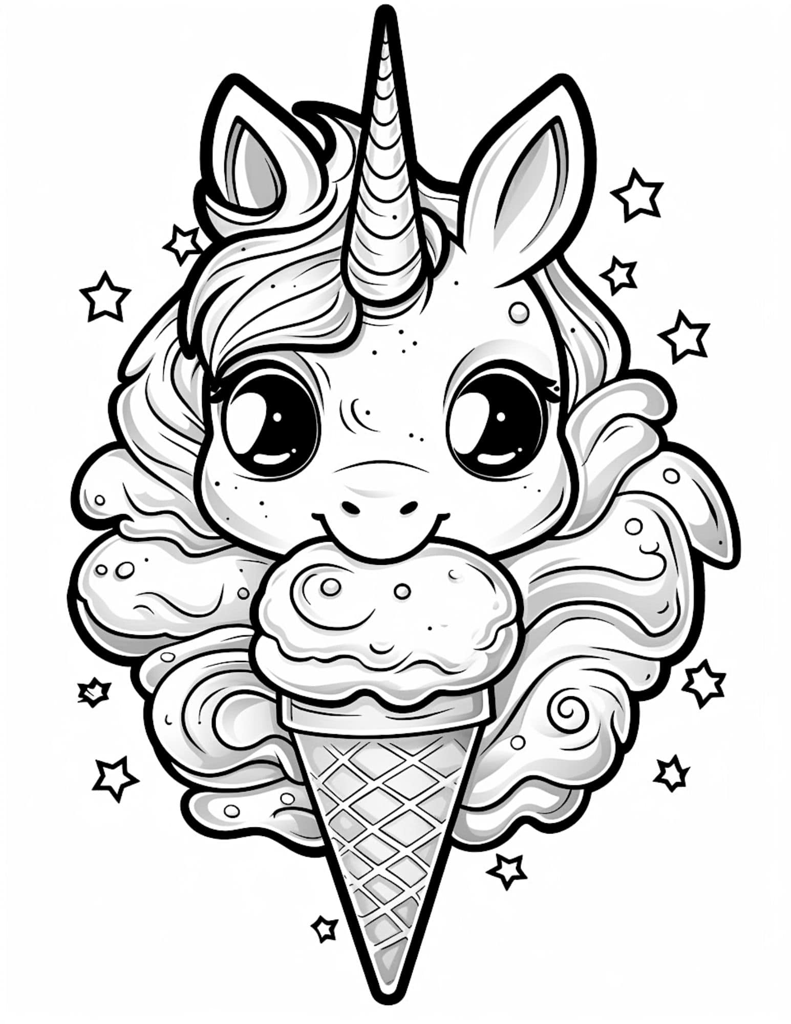 Unicorn Ice Cream Coloring Pages Printable Pin By Col Vrogue co