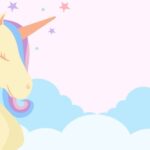Unicorn Invitation Background In Illustrator SVG JPG EPS PNG