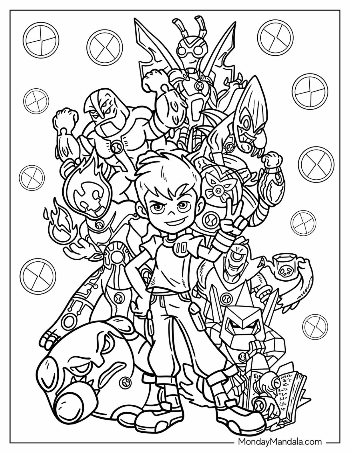 Unleash Your Inner Hero With Ben 10 Coloring Pages