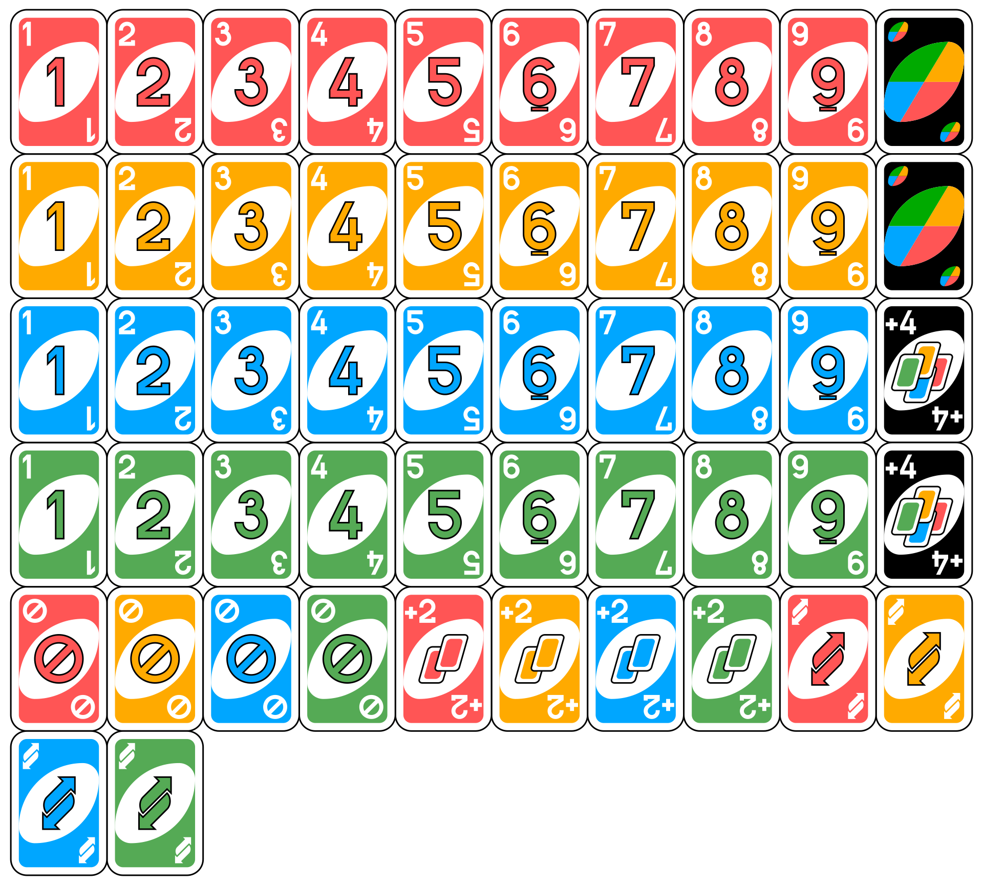 giant uno cards printable