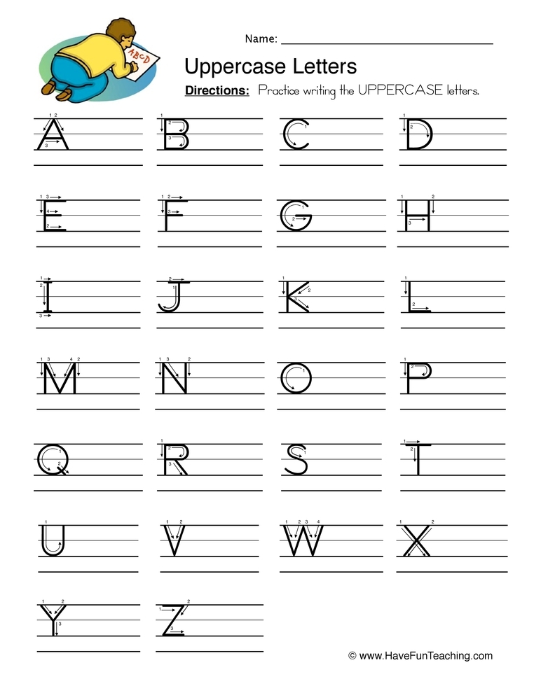 writing letters worksheets