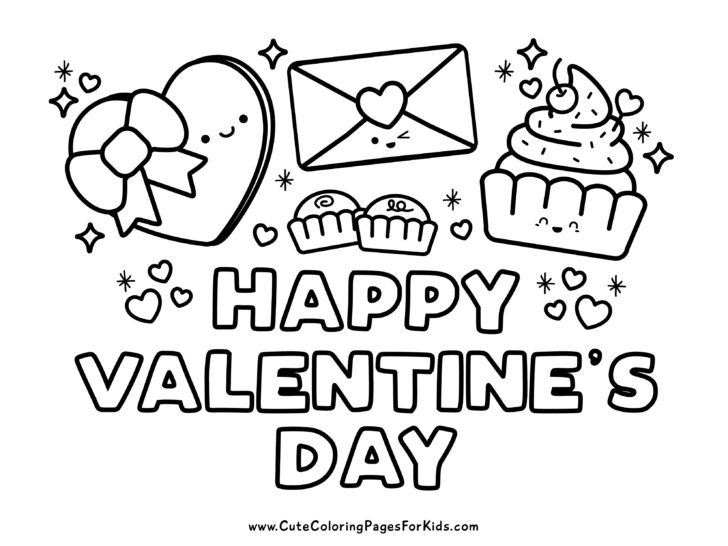free valentines coloring pages printable