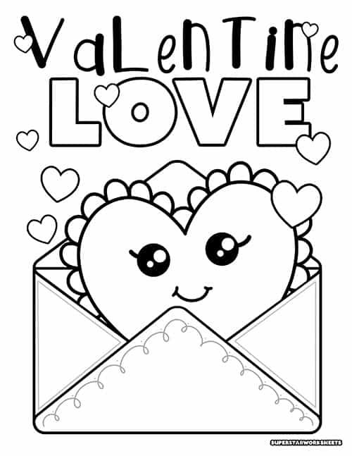 Valentine 39 s Day Coloring Pages Superstar Worksheets 2024 