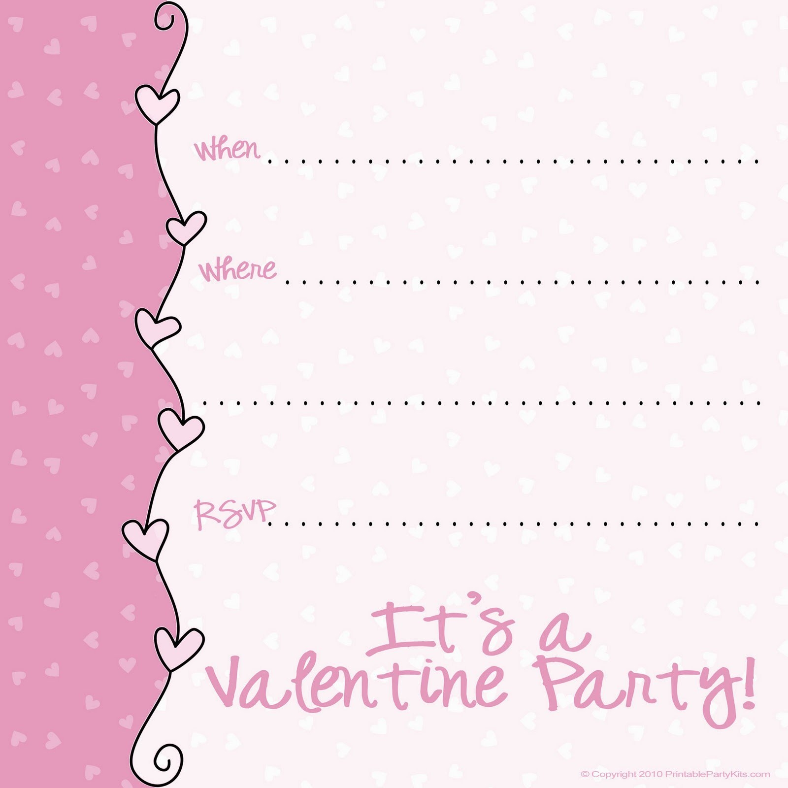 Valentine Invitation Templates