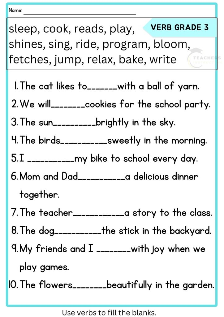printable worksheets verb to be