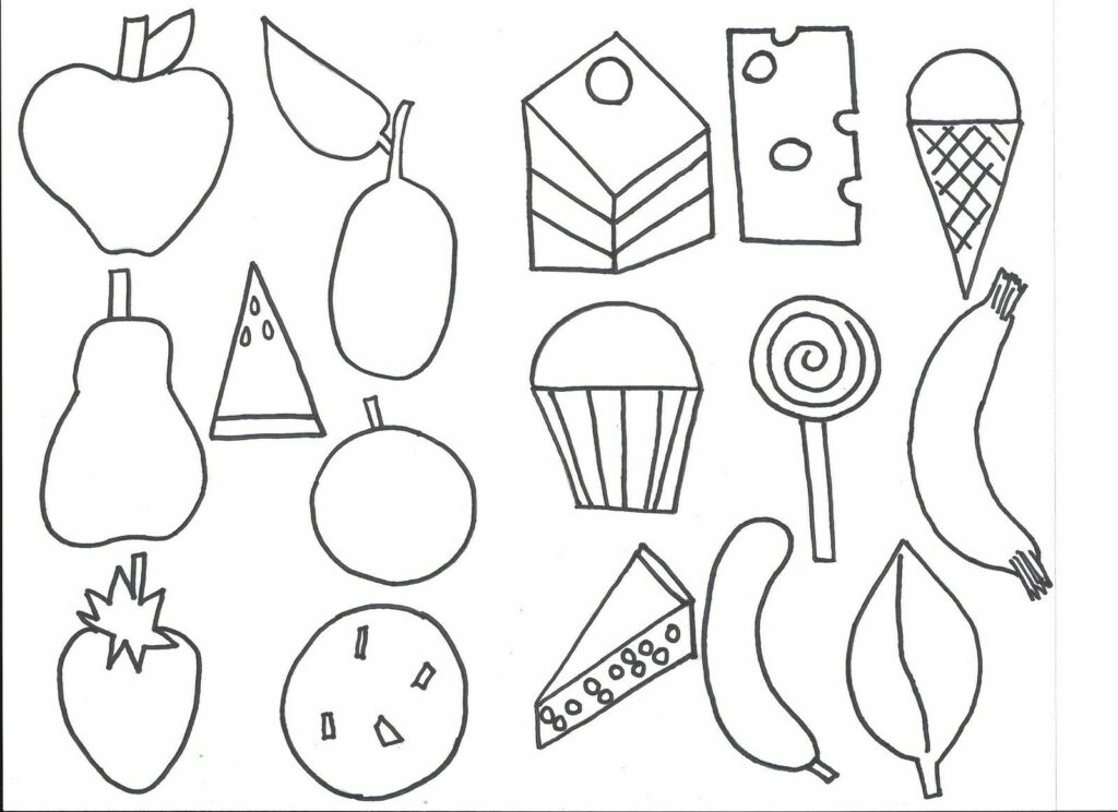 Very Hungry Caterpillar Coloring Page To Download And Print For Free