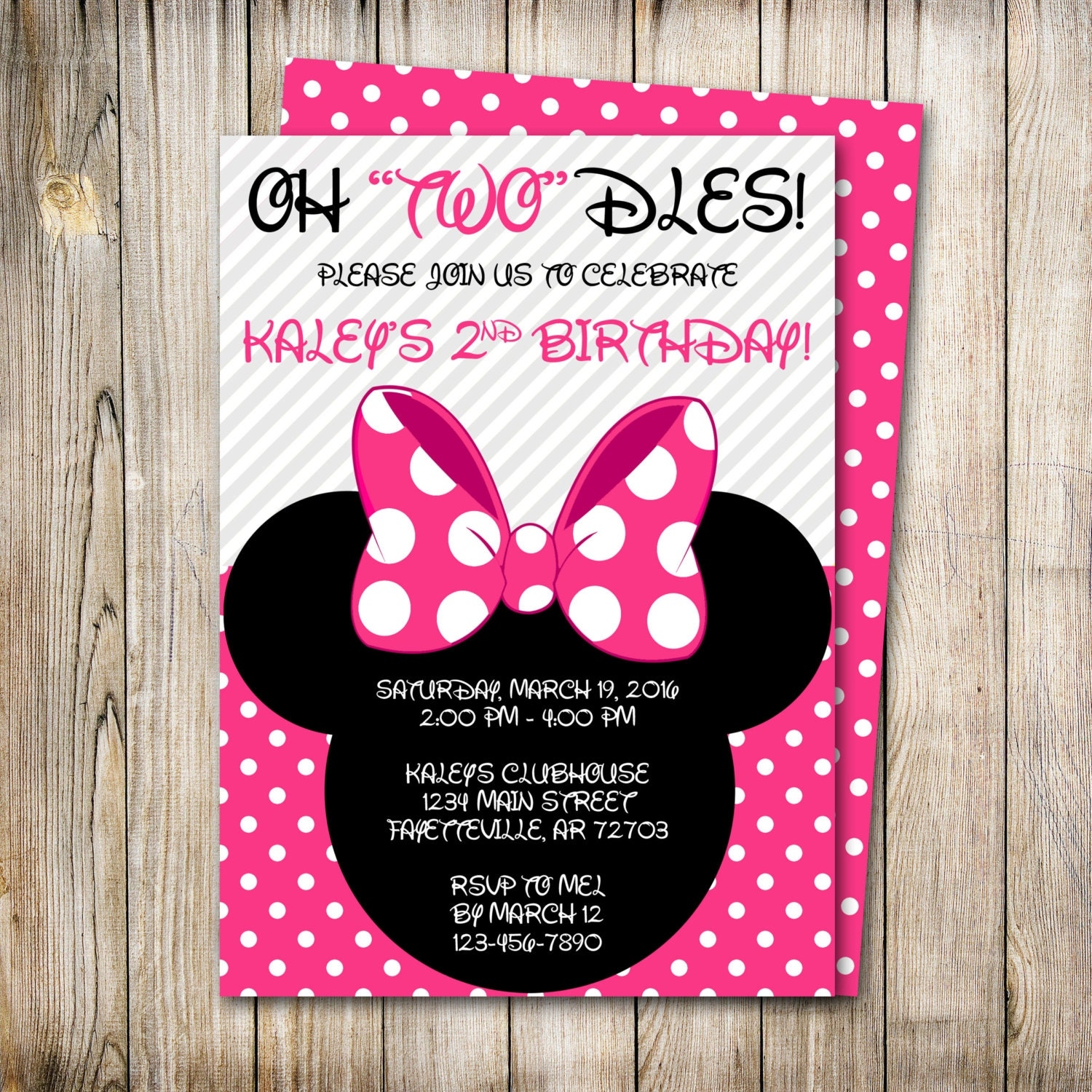 View Minnie Birthday Invitations PNG Free Invitation Template
