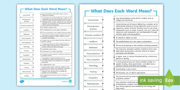 Vocabulary Match Up Activity teacher Made Twinkl Worksheets Library