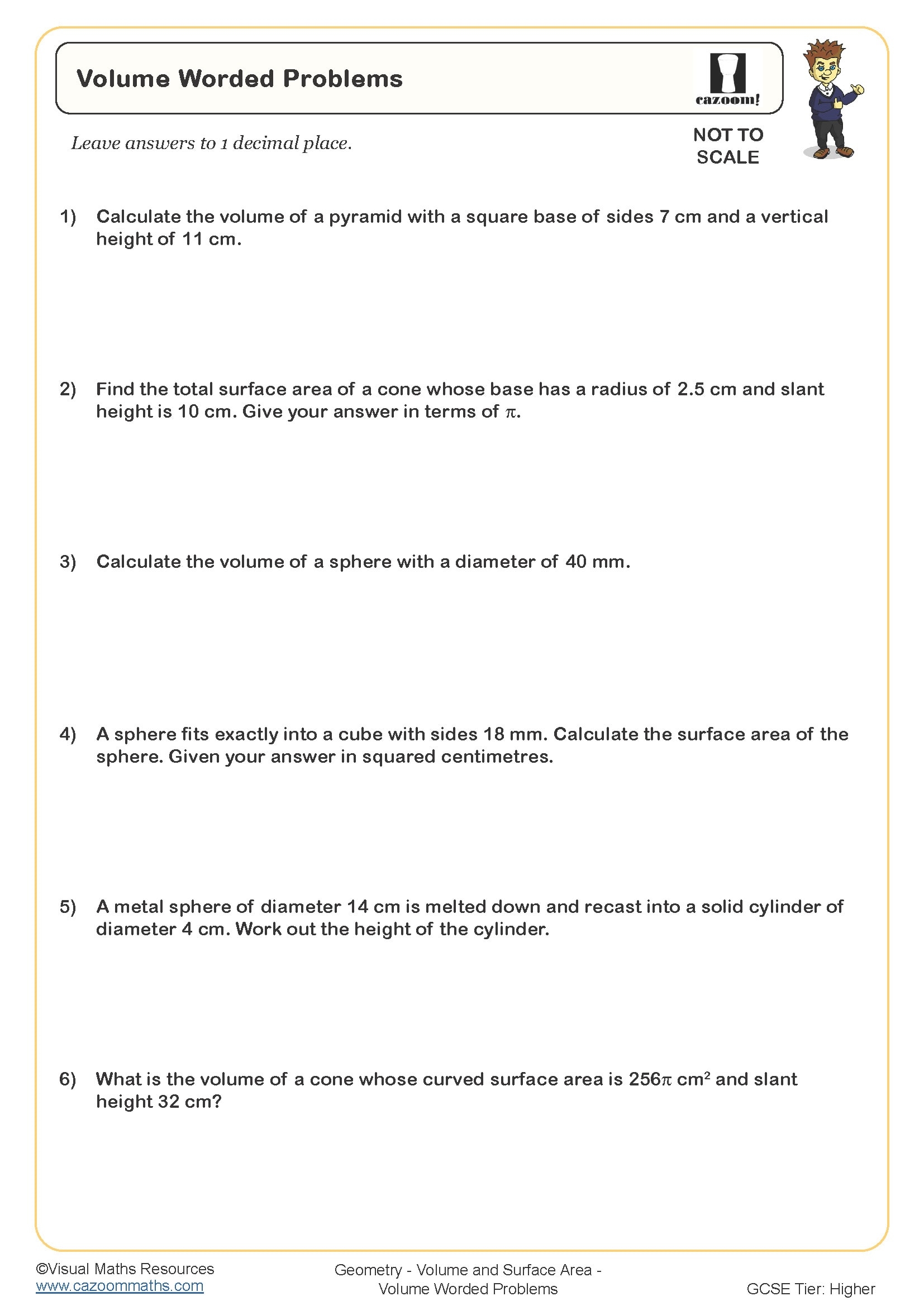 Volume Word Problems Worksheet Cazoom Maths Worksheets Worksheets 