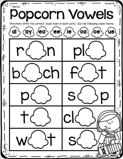 Vowel Team Worksheets Free Printable Worksheets Master