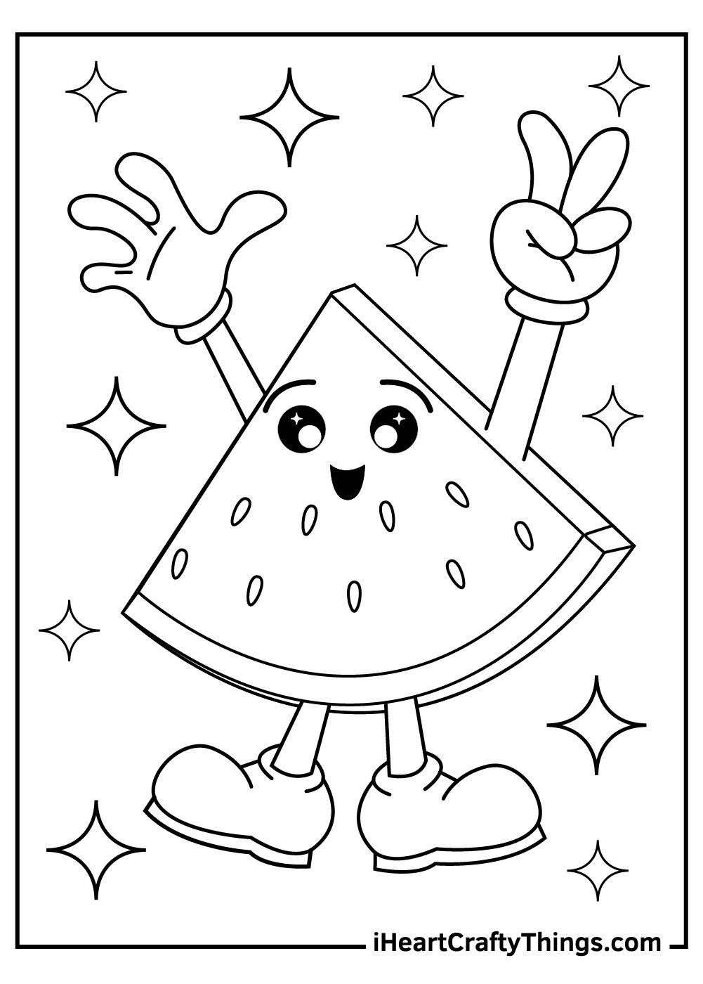 Watermelon Coloring Pages Summer Coloring Pages Unicorn Coloring 