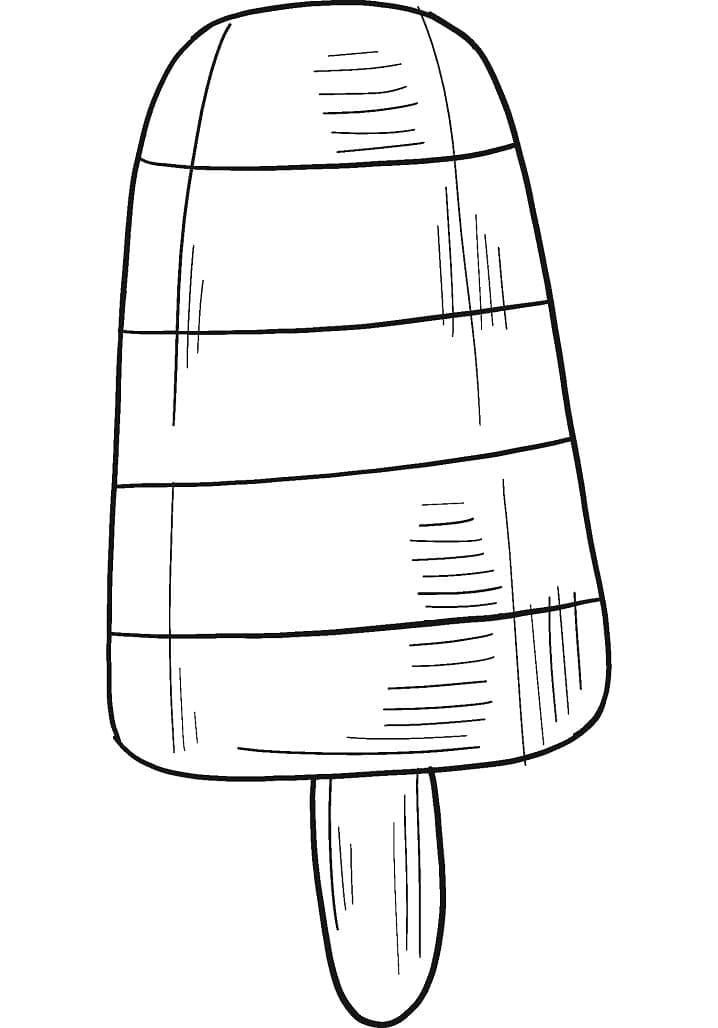 Popsicle Coloring Page