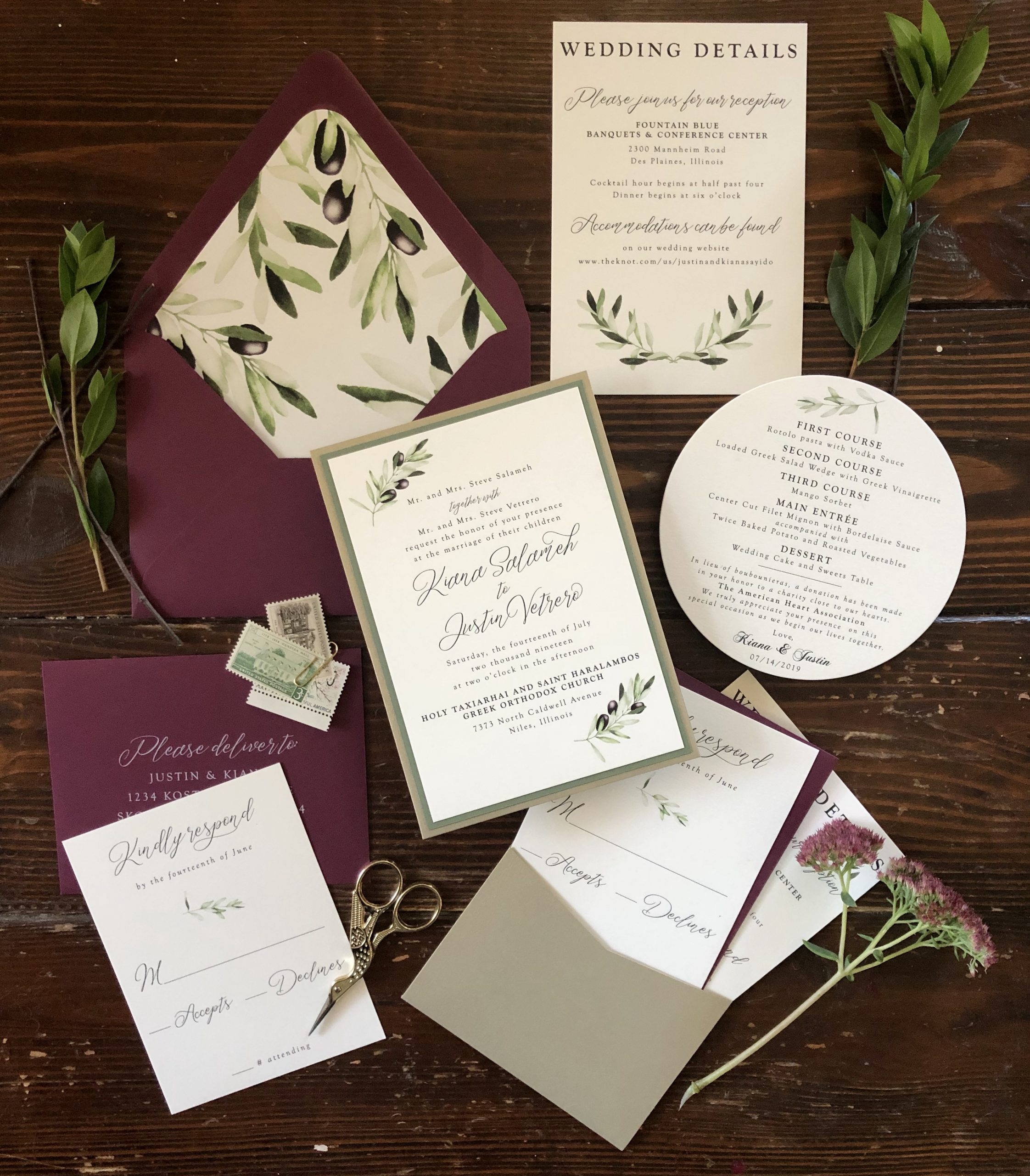 Wedding Invitation Suite Templates