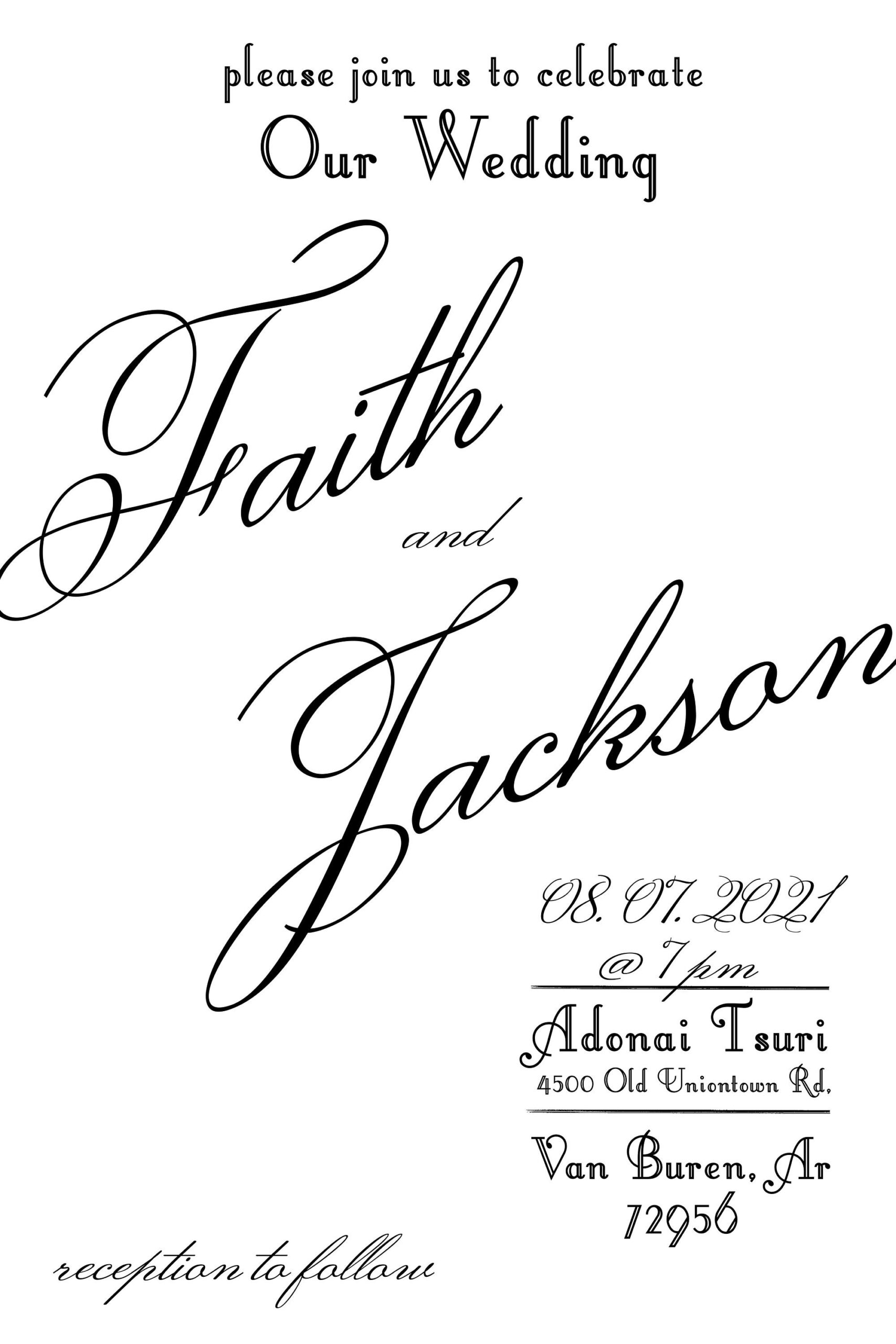 Wedding Invitation Template Etsy