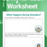 What Happens During Ramadan Worksheet Ramadan Homeschool Help