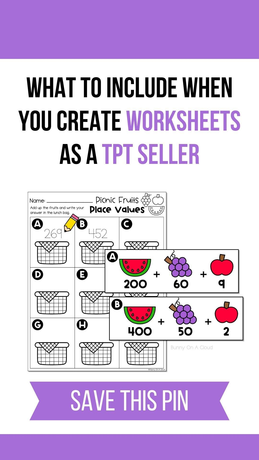 What To Include In Your Tpt Worksheets As A Tpt Seller Tpt Product Tips 