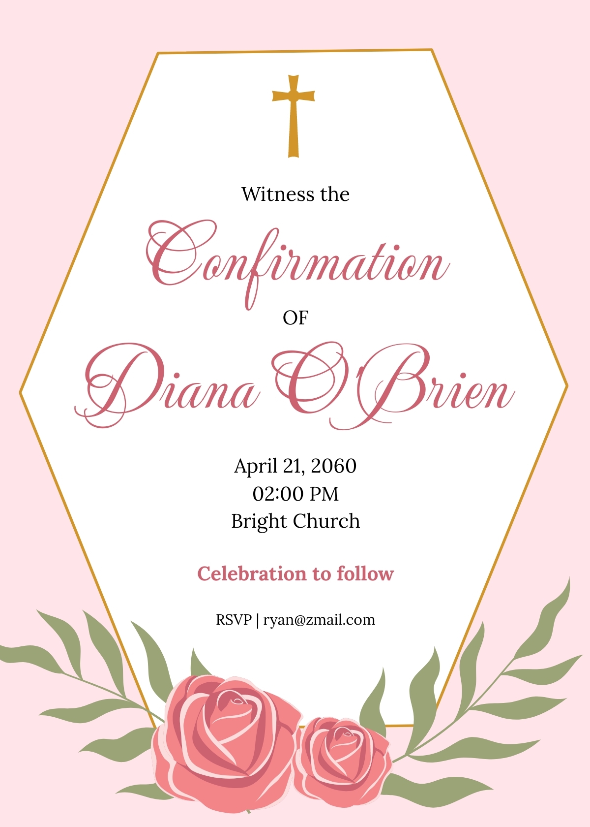 White Confirmation Invitation Template In PSD Illustrator PDF Word 
