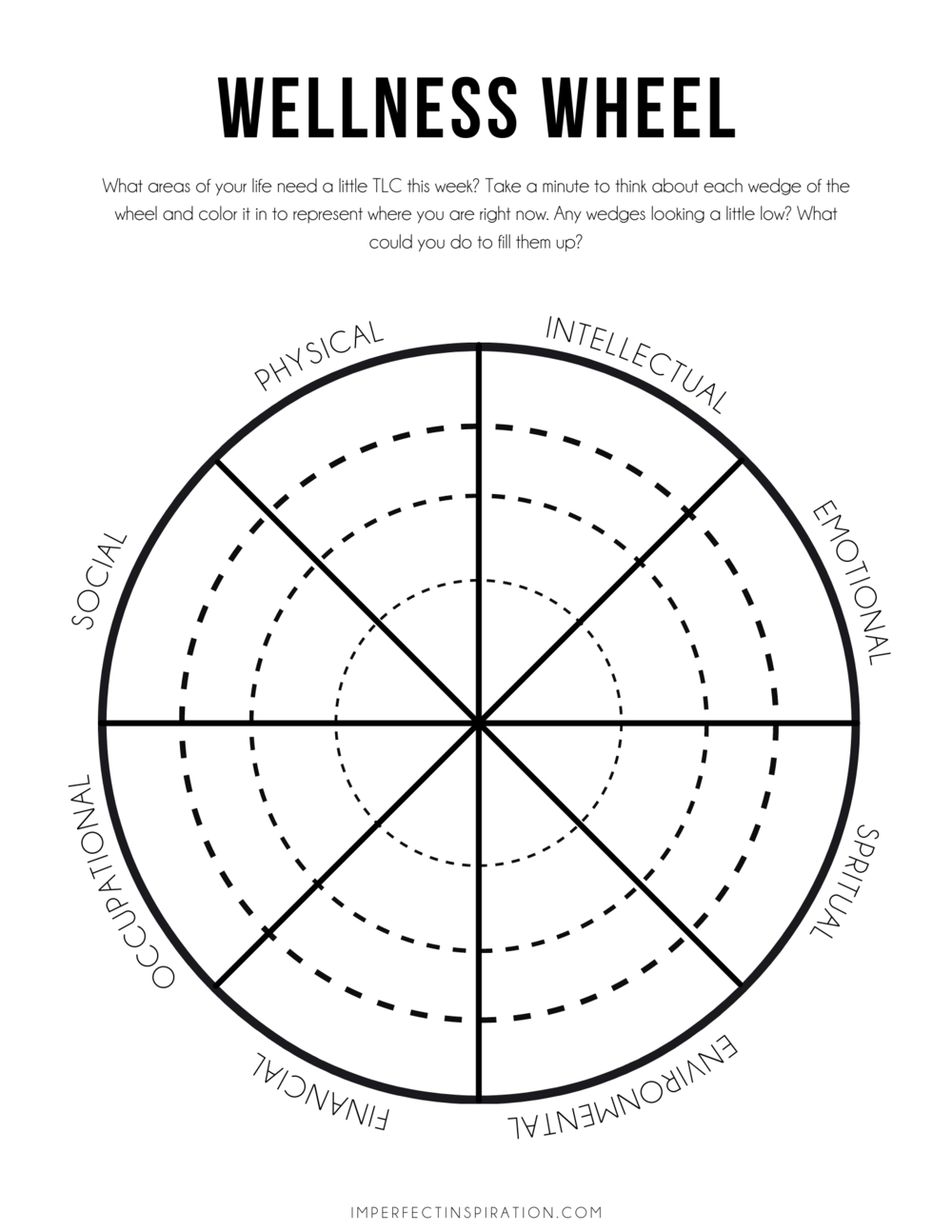 Why Is The Wellness Wheel Important 1AND1 Worksheets Library