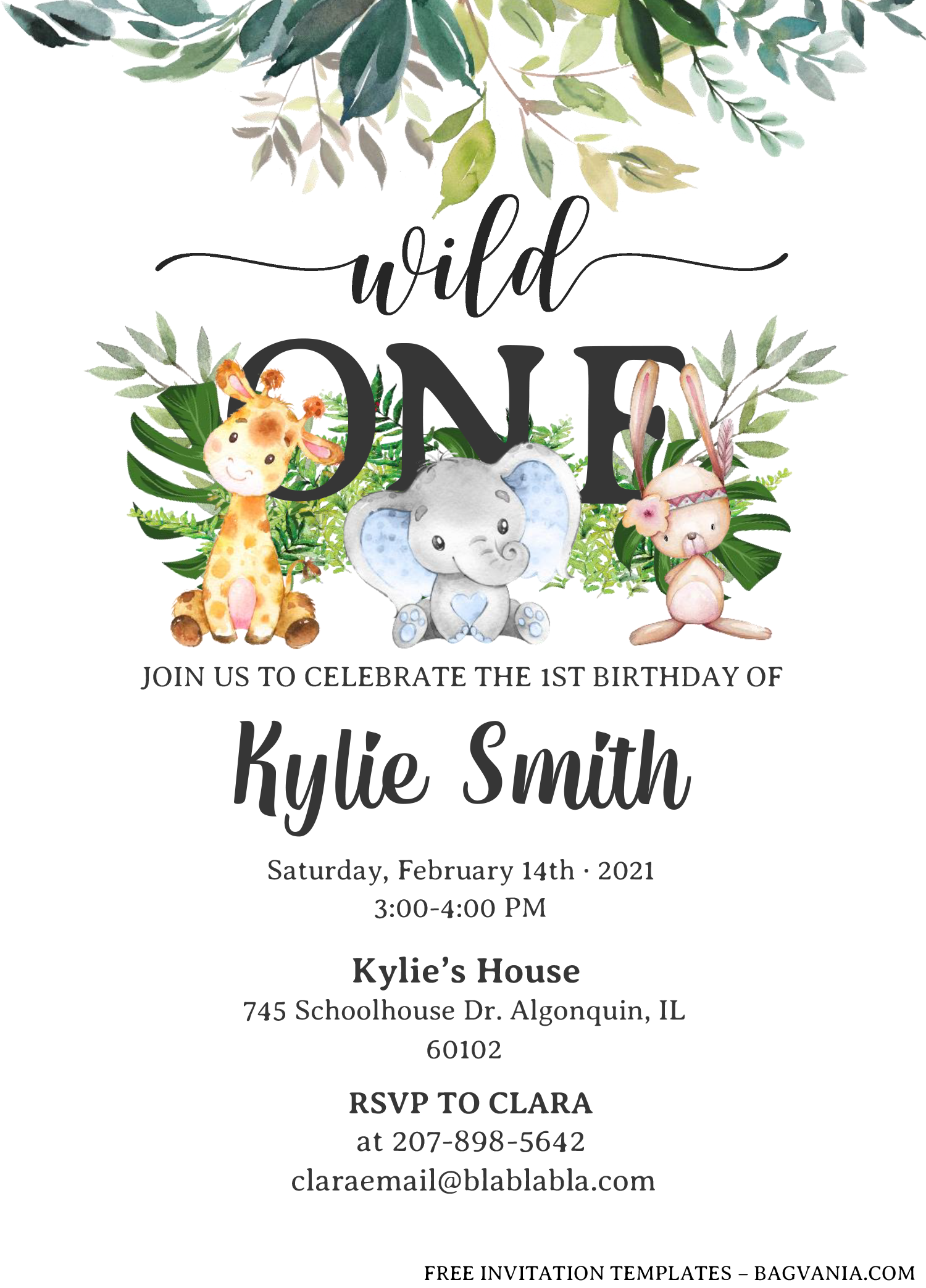 Wild One Invitation Template Free Dev onallcylinders